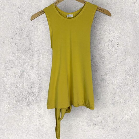 Wilfred Yellow Top Luciole Wrap Around Tank Balletcore Size XXS Mustard Yellow - Picture 13 of 14